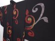 Photo2: 6008T02z510 Vintage Japanese Kimono Silk HAORI Karakusa Black (2)