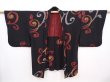 Photo5: 6008T02z510 Vintage Japanese Kimono Silk HAORI Karakusa Black (5)