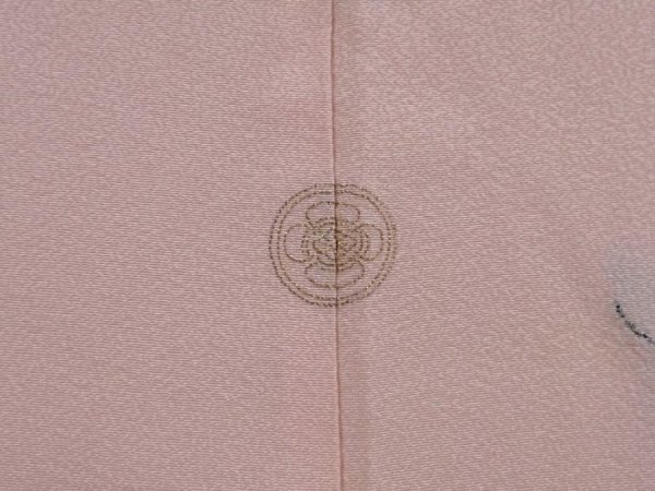 Photo5: 6008T05z560 Vintage Japanese Kimono Silk HAORI Peony Pink (5)