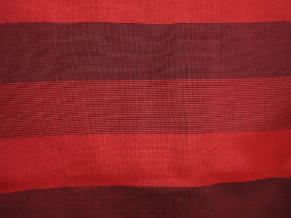 Photo4: 6008T09z440 Vintage Japanese Kimono Silk HAORI  Dark red (4)