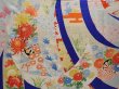 Photo8: 6008T10z1230 Vintage Japanese Kimono Silk FURISODE Tabane-noshi Royal blue (8)