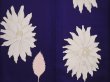 Photo5: 6008T14z940 Vintage Japanese Kimono Silk KOMON Flower Dark lavender (5)
