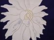 Photo6: 6008T14z940 Vintage Japanese Kimono Silk KOMON Flower Dark lavender (6)