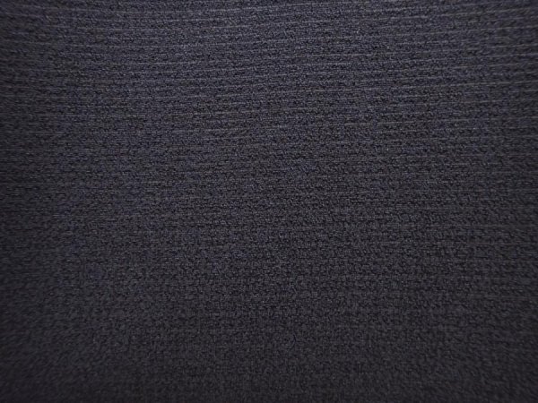 Photo4: 6009T01z270 Vintage Japanese Kimono Silk Men's HAORI Plain Black (4)