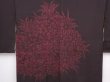Photo3: 6009T07z610 Vintage Japanese Kimono Silk HAORI Flowers Dark brown (3)