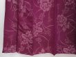 Photo4: 6009T10z570 Antique Japanese Kimono Silk TSUMUGI Peony Dull purple (4)