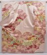 Photo1: 6009T14z1000 Vintage Japanese Kimono Silk FURISODE Seigaiha Off-white (1)