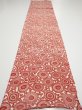 Photo5: 3Q04z90  Japanese Kimono Silk  FABRIC Chrysanthemum Dark red 63.8x14.0 (5)