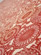 Photo4: 3Q05z90  Japanese Kimono Silk  FABRIC Chrysanthemum Dark red 64.2x14.0 (4)