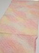 Photo3: 3Q01z50  Japanese Kimono Silk  FABRIC Shibori Pink 48.0x14.0 (3)