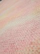 Photo4: 3Q03z70  Japanese Kimono Silk  FABRIC Shibori Pink 62.2x13.8 (4)