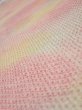 Photo4: 3Q04z70  Japanese Kimono Silk  FABRIC Shibori Pink 62.2x13.6 (4)