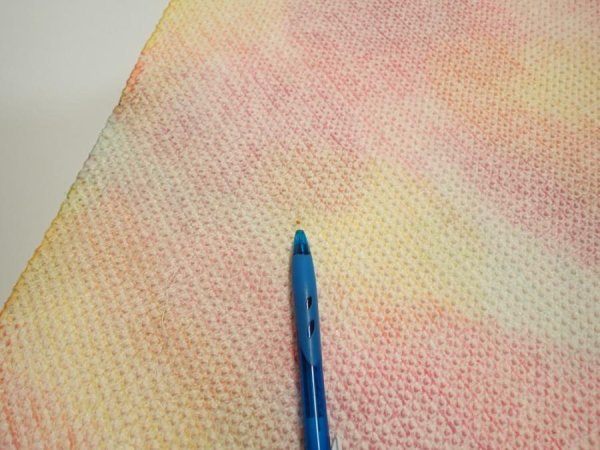 Photo6: 3Q04z70  Japanese Kimono Silk  FABRIC Shibori Pink 62.2x13.6 (6)