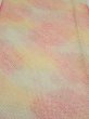 Photo1: 3Q06z70  Japanese Kimono Silk  FABRIC Shibori Pink 62.6x14.0 (1)