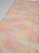 Photo3: 3Q06z70  Japanese Kimono Silk  FABRIC Shibori Pink 62.6x14.0 (3)
