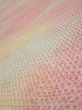 Photo4: 3Q06z70  Japanese Kimono Silk  FABRIC Shibori Pink 62.6x14.0 (4)