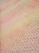 Photo4: 3Q08z30  Japanese Kimono Silk  FABRIC Shibori Pink 55.9x7.1 (4)