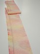 Photo3: 3Q09z40  Japanese Kimono Silk  FABRIC Shibori Pink 78.7x6.7 (3)