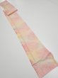 Photo5: 3Q09z40  Japanese Kimono Silk  FABRIC Shibori Pink 78.7x6.7 (5)