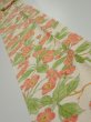 Photo1: 3Q06z60  Japanese Kimono Silk  FABRIC Sakura Off-white 87.8x6.5 (1)