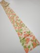 Photo5: 3Q06z60  Japanese Kimono Silk  FABRIC Sakura Off-white 87.8x6.5 (5)