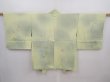Photo1: 6010T03z540 Vintage Japanese Kimono Silk HAORI Flower Light olive (1)