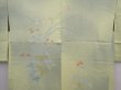 Photo3: 6010T03z540 Vintage Japanese Kimono Silk HAORI Flower Light olive (3)