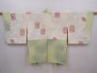 Photo6: 6010T03z540 Vintage Japanese Kimono Silk HAORI Flower Light olive (6)