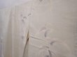 Photo2: 6010T08z730 Vintage Japanese Kimono Silk TSUKESAGE Flower Off-white (2)
