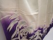 Photo3: 6010T08z730 Vintage Japanese Kimono Silk TSUKESAGE Flower Off-white (3)