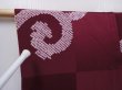 Photo5: 6010T09z780 Vintage Japanese Kimono Silk KOMON Karakusa Dull purple (5)
