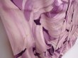 Photo3: 6010T11z920 Vintage Japanese Kimono Silk KOMON  Purple (3)