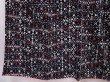Photo4: 6010T12z810 Vintage Japanese Kimono Silk KOMON  Black (4)
