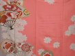 Photo8: 6010T13z740 Vintage Japanese Kimono Silk TSUKESAGE Folding fan Coral pink (8)