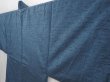 Photo5: 6011T02z600 Vintage Japanese Kimono Silk Men's HAORI Dragon Blue-Gray (5)