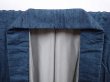 Photo4: 6011T03z770 Vintage Japanese Kimono Silk Men's   Blue-Gray (4)