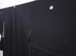 Photo2: 6011T09z1130 Vintage Japanese Kimono Silk TOMESODE Phoenix Black (2)