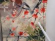 Photo5: 6012T01z420 Vintage Japanese Kimono Silk MEISEN HAORI Plum blossom (5)