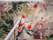 Photo8: 6012T01z420 Vintage Japanese Kimono Silk MEISEN HAORI Plum blossom (8)