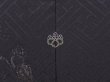 Photo5: 6012T03z570 Vintage Japanese Kimono Silk HAORI Shishi Black (5)