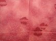 Photo3: 6012T08z580 Vintage Japanese Kimono Silk HAORI Flower Red-Pink (3)