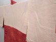 Photo7: 6012T08z580 Vintage Japanese Kimono Silk HAORI Flower Red-Pink (7)