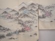 Photo3: 6012T13z590 Vintage Japanese Kimono Silk HAORI Scenery Off-white (3)