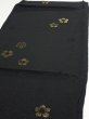 Photo3: 3D01z70  Japanese Kimono Silk  FABRIC Sakura Black 40.9x14.6 (3)