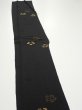 Photo2: 3D07z50  Japanese Kimono Silk  FABRIC Sakura Black 62.6x7.3 (2)