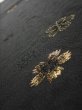 Photo4: 3D07z50  Japanese Kimono Silk  FABRIC Sakura Black 62.6x7.3 (4)