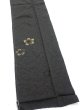 Photo3: 3D10z30  Japanese Kimono Silk  FABRIC Sakura Black 39.4x7.3 (3)