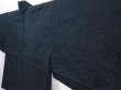 Photo2: 6015T01z220 Vintage Japanese Kimono Silk See through HAORI Stream Dark green-gray (2)