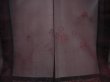 Photo3: 6015T02z190 Vintage Japanese Kimono Silk See through HAORI Flowers Black (3)