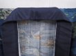 Photo6: 6015T13z470 Vintage Japanese Kimono Muslin Men's JUBAN Castle Navy (6)